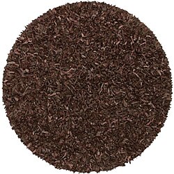 Chocolate Shag Rug (8' Round)