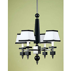 Black Crystal 4-light Chandelier