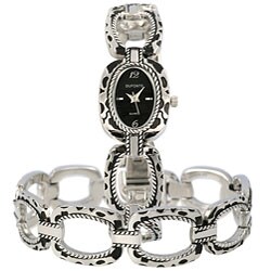 Dufonte by Lucien Piccard Women's Silvertone Watch