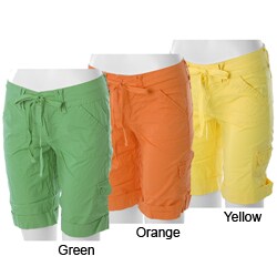 Ci Sono by Adi Junior's Low-rise Cotton Cargo Shorts