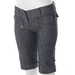 Ci Sono by Adi Junior's Low-rise Denim Bermuda Shorts