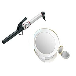Fusion HTX405 Curling Iron/ Lighted Mirror Set