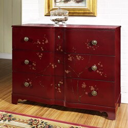 Hand-painted Cherry Accent Chest 