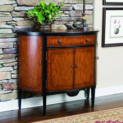 Hand-painted Chestnut and Black Accent Chest
