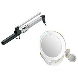 Fusion HTX505 Curling Iron/ Lighted Mirror Set