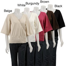 Lou Lou V-neck Bat Wing Women's Sweater
