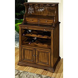 Hand-painted Whiskey-Brown Wine Accent Chest 