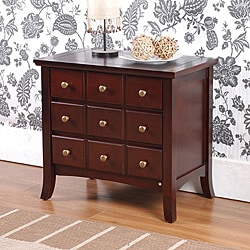 Lance Apothecary 3-drawer End Table / Nightstand