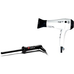 T3 Ceramic Dryer/ Enzo Milano 13 mm Curling Iron Set