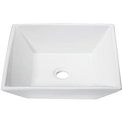 DeNovo Modern Square Porcelain Vessel Sink