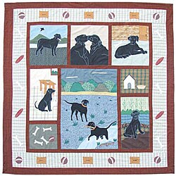 Black Lab Shower Curtain (72 in. x 72 in.)