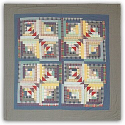 Wild Goose Log Cabin Shower Curtain