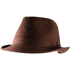 Yesac Unisex Brazilian Brown Wool Fedora Hat