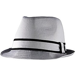 Yesac Unisex Light Grey Fedora Hat