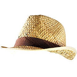 Yesac Unisex Panama Straw Fedora Hat