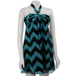 FINAL SALE Betsey Johnson Women's Zigzag Crinkle Dress