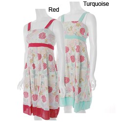 Beautiful Brand Women's Plus Size Floral Print Sun Dress
