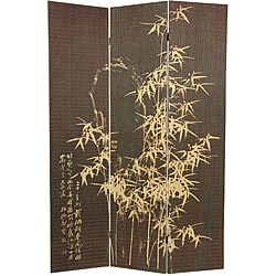 Frameless Natural Bamboo 6-foot Room Divider (China)