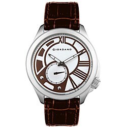 Giordano Men's Brown Leather Watch