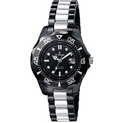 Invicta Women's Black and White Ceramic Watch