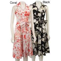 FINAL SALE Renee C. Women's Cotton Collared Dress