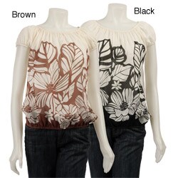 FINAL SALE Renee C. Women's Printed Boatneck Top