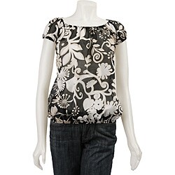 Renee C. Women's Printed Boatneck Shirt