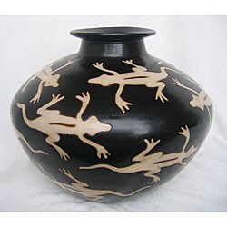 Handmade Gecko Vase (Peru)