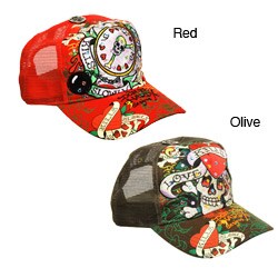Ed Hardy Men's 'Love Kills Slowly' Rhinestone Cap