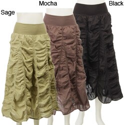 Baba Women's Solid Parachute Skirt 