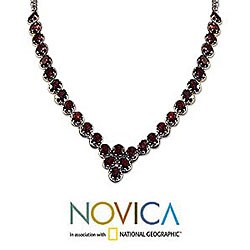 Garnet 'Cascading Crimson' Necklace (India)