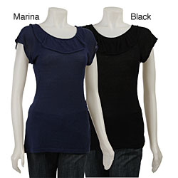 Tulle Women's Flutter-sleeve Shirt