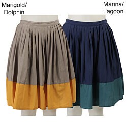 FINAL SALE Tulle Women's Colorblock Pleated Skirt