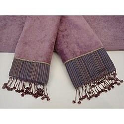 Sherry Kline Silk Striped 3-piece Decorative Towel Set
