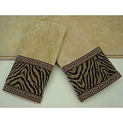 Sherry Kline Zebra 3-piece Decorative Towels