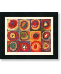 Wassily Kandinsky 'Farbstudie Quadrate, 1913' Framed Art Print