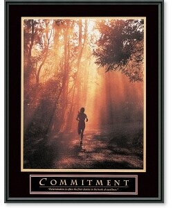 'Commitment' Framed Art Print