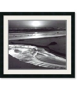 Ansel Adams 'Birds on a Beach, Evening, 1966' Framed Art Print