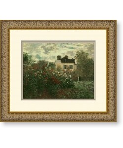 Monet 'Artist's Garden at Argenteuil' Framed Art Print