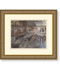 Claude Monet 'Bathers at La Grenouillere' Framed Art Print