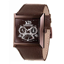 Haurex Italy Escape Women's Brown Leather Watch