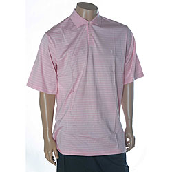 Ralph Lauren Men's Striped Pink Golf Polo Shirt