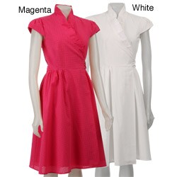 Calvin Klein Women's Cotton Wrap Dress