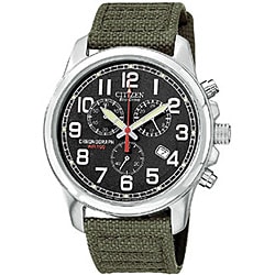 Citizen Eco-Drive Men's Chronograph Canvas Strap Watch