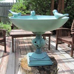 Copper Coated Aluminum Birdbath
