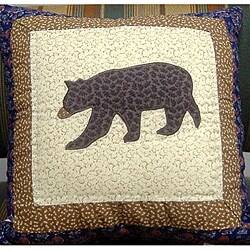 Winter Cabin Bear Pillows (Set of 2)