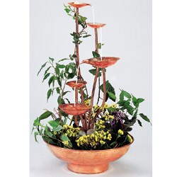 Grand Illusions Five-leaf Tabletop Fountain