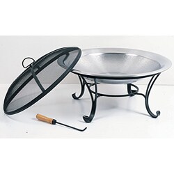 Unique Arts Hammered Steel 30-inch Backyard Firepit