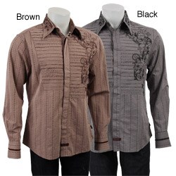 Fender Men's 'Fallen Souls' Long-sleeve Woven Shirt