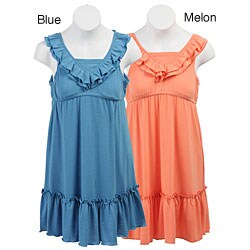 FINAL SALE Hype Girl's Knit Ruffle Top Dress